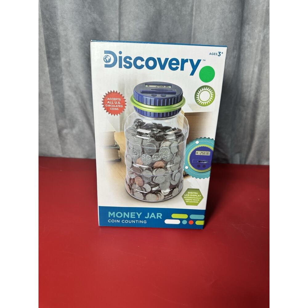 New Discovery Money Jar Coin Counting New